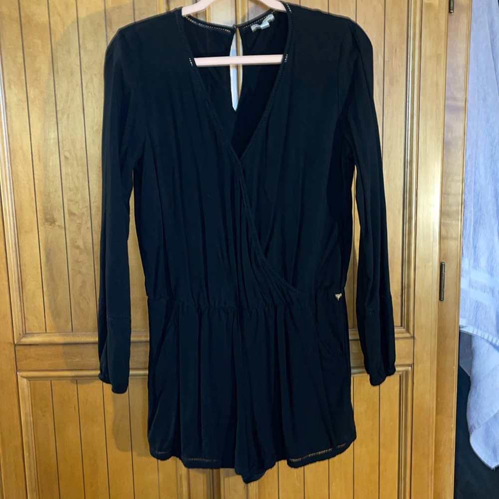 Guess Black Crossover Romper with Pockets!
